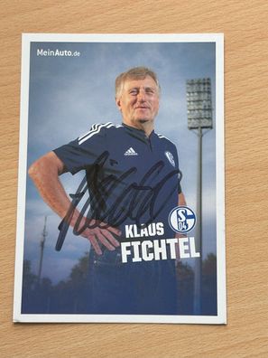 Klaus Fichtel FC Schalke 04 Autogrammkarte original signiert #S7727