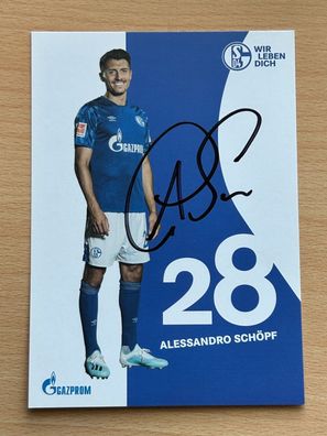 Alessandro Schöpf - Schalke 04 - Autogrammkarte original signiert - #S8002