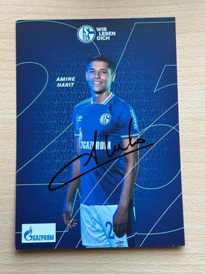 Amine Harit - Schalke 04 - Autogrammkarte original signiert - #S7997