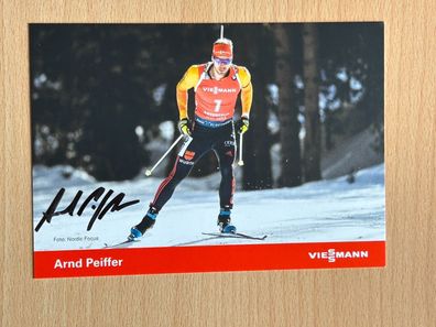 Arnd Peiffer - Biathlon - Autogrammkarte original signiert - S10318