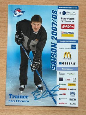Kari Eloranta - Rapperswill Jona Lake- Autogrammkarte original signiert - S10304