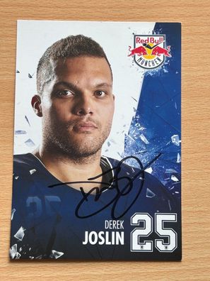 Derek Joslin - RedBull München - Autogrammkarte original signiert - S10271