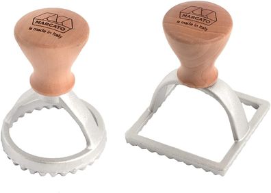 Marcato Raviolé-Set runde Form 58 mm + quadratische Form 58 mm, SC-KIT01-CLS