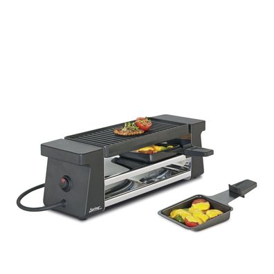 Spring Raclette2 Schwarz mit Alugrillplatte EU 3037007001