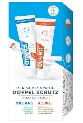 Elmex Zahnpflege-Set, 12ml für Morgen & Abend