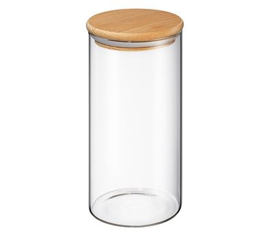 Zassenhaus Vorratsglas mit Holzdeckel 1300 ml 56471