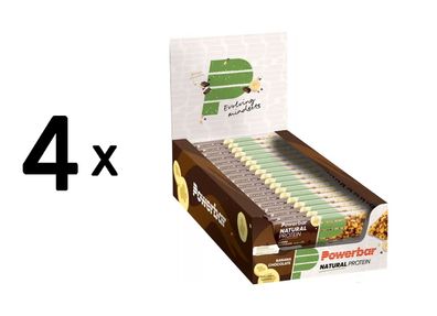 4 x Powerbar Natural Protein Bar (18x40g) Banana Chocolate