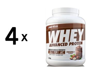 4 x Per4m Whey Advanced Protein (2010g) Chocotella