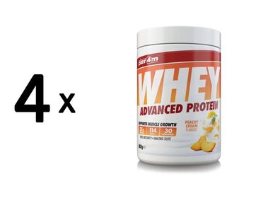 4 x Per4m Whey Advanced Protein (900g) Peachy Cream