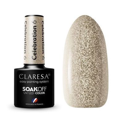 Claresa Soak Off UV/ LED Feierlichkeit Nagellack, 6 5g