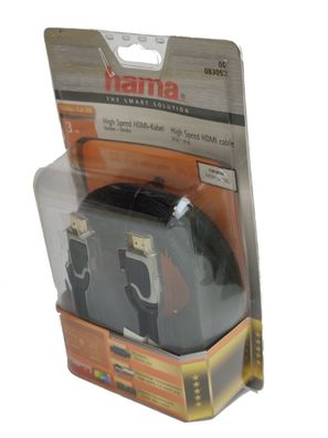 Hama 00083052 High Speed HDMI?-Kabel Stecker-Stecker Ferrit Metall Ethernet 3 m