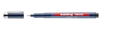 Edding 1800-05-001 1800 Faserzeichner profipen - 0,5 mm, schwarz