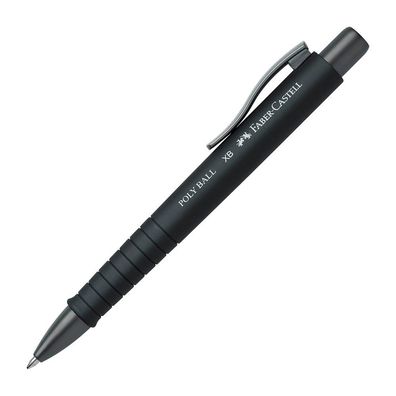 FABER-CASTELL 241190 Kugelschreiber POLY BALL Urban schwarz Schreibfarbe blau