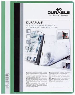 Durable 2579 05 Angebotshefter DURAPLUS® - strapazierfähige Folie, A4 + , grün