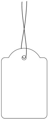 Herma 6948 6948 Hängeetiketten - 32x50 mm, mit weißem Faden, 1000 Stück