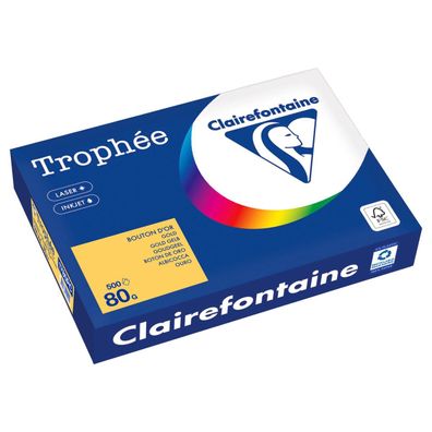 Clairefontaine Kopierpapier 1780PC A4 80g goldgelb 500Bl