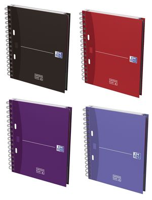 Oxford 100100314 Office European Book - A5 + , 5mm kariert, 100 Blatt, sortiert