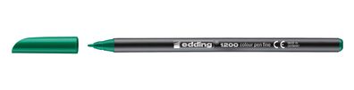 Edding 41200004 1200 Fasermaler colourpen - 1 mm, grün