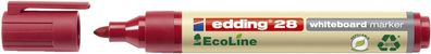 Edding 4-28002 28 Boardmarker EcoLine - nachfüllbar, 1,5 - 3 mm, rot