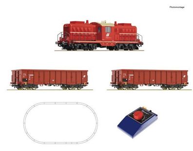 Roco 51334 Start-Set Diesellok Rh 2045 mit Güterzug Spur H0