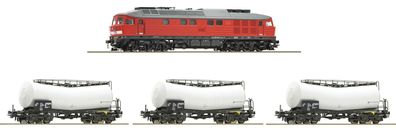 Roco 51340.1 Diesellok BR 232 mit 3 Tankwagen DB-AG D Spur H0