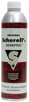 Original Scherell's Schaftol ® 23832 Rotbraun, Schaft- und Holzpflege, 500 ml