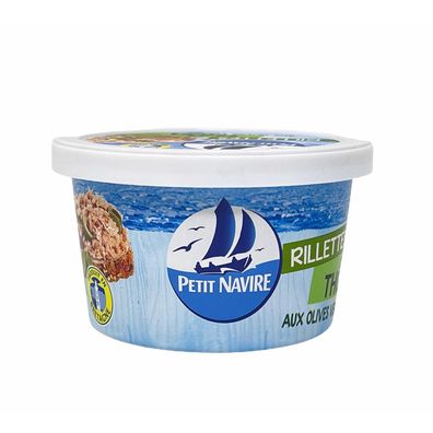 Petit Navire Thunfisch-Rillettes mit Grünen Oliven 125g: Feine Delikatesse