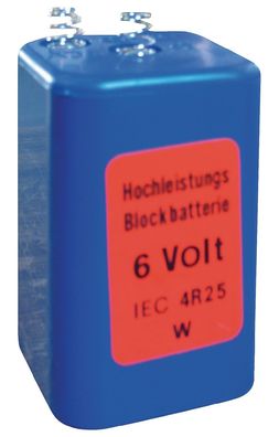 Blockbatterie 4R25 Spannung 6V