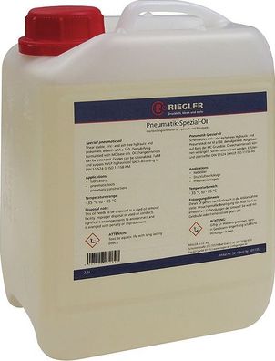 Pneumatikspezialöl 2,5l Kanister Riegler