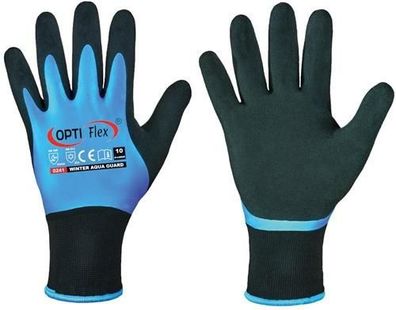 Handschuhe Winter Aqua Guard Gr.11 schwarz/blau EN 388, N 511 PSA II Optiflex