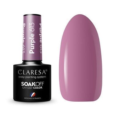 Claresa Lila-Farbton UV/LED Gel-Nagellack 5g Soak-Off, Nr. 613