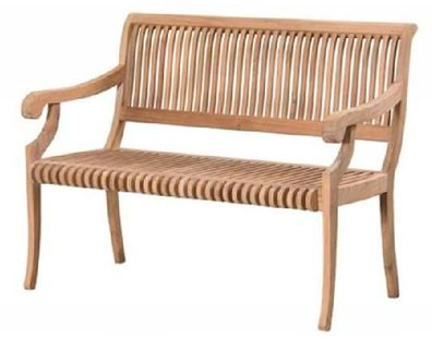 Gartenbank Cremona Teak Massivholz 120 cm