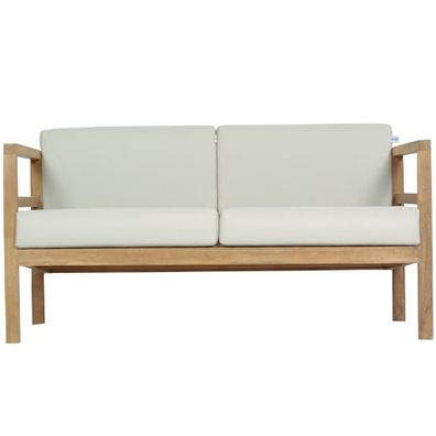 Outdoor Sofa Pusiano 2-Sitzer Teak Massivholz