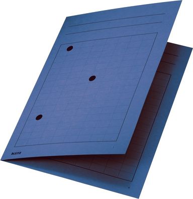 Leitz 3998-00-35 3998 Umlaufmappe, A4, Gitterdruck, Manilakarton 320 g/qm, blau