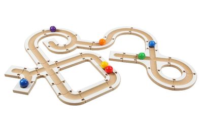 Holzspielzeug Kugelbahn LxBxH 300x260x195mm NEU Kugelspiel Murmelbahn Kreativ