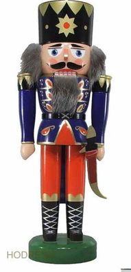 Nussknacker König blau BxHxT 12,5x35x9cm NEU Weihnachten Seiffen Nutcracker Nüsse