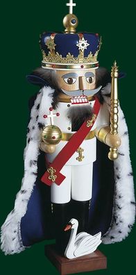 Nussknacker König Ludwig II. Höhe= 52cm NEU Weihnachten Seiffen Nutcracker Nüsse