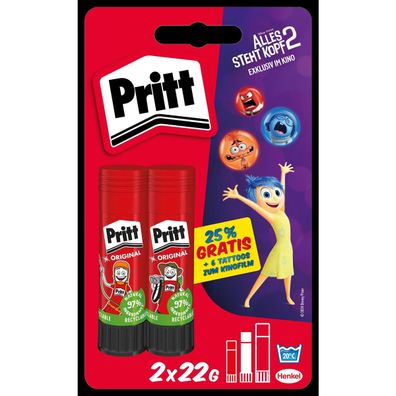 Pritt Klebestift PBS6B 2x22g