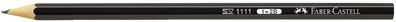 Faber-Castell 111102 Bleistift 1111 - 2B, schwarz