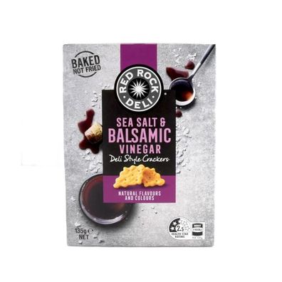 Red Rock Sea Salt & Balsamic Vinegar Crackers 135 g