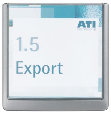 Durable 4862 37 Türschild CLICK SIGN, Alu, 149 x 148,5 mm, Transparent