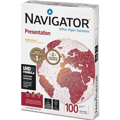 Navigator Kopierpapier Presentation 82437A10S DIN A4 weiß 500 Bl./Pack