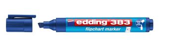 Edding 4-383003 383 Flipchartmarker - nachfüllbar, 1 - 5 mm, blau