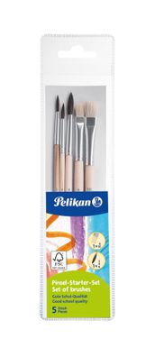 Pelikan® 718163 Pinsel Starter-Set Pi5/SB, sortiert