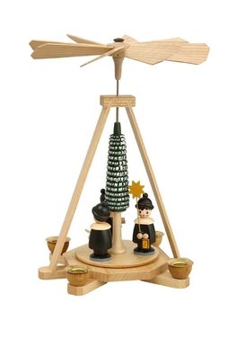 Pyramide Kurrende bunt BxHxT 21,5x25x21,5cm NEU Holzpyramide Weihnachtspyramide