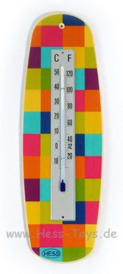 Holzdekoration Thermometer bunt BxLxH 80x15x255mm NEU Wetter Wetterbericht