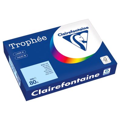 Clairefontaine Kopierpapier 1798PC A4 80g eisblau 500Bl