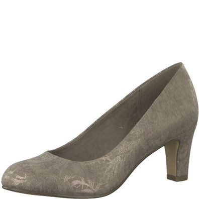 Tamaris Damen Pumps;5 cm; Taupe Stru