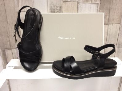 Tamaris Damen Sandale schwarz