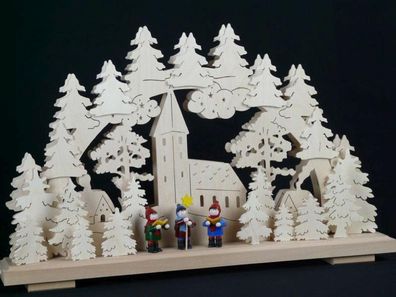 Schwibbogen mit Laternenkinder und Beleuchtung BxHxT 50x32x7cm NEU Lich